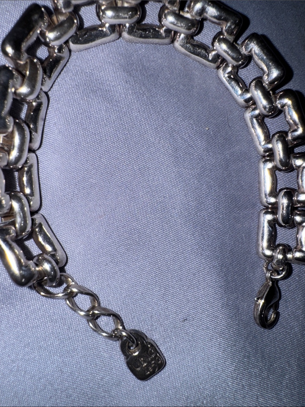 Silver women Chunky Link Bracelet - Classic Chain Accessory UNO DE 50 - Picture 3 of 7